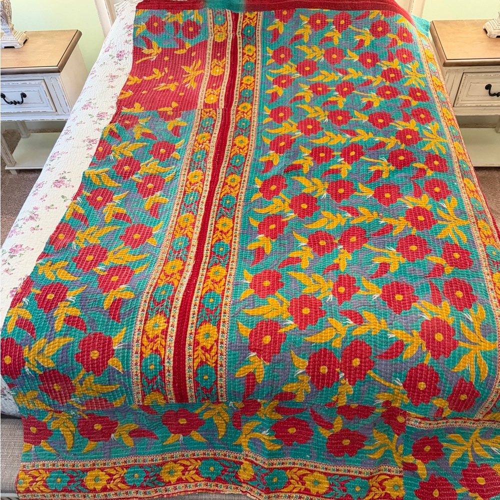 Karma Living Floral Multicolor Quilt